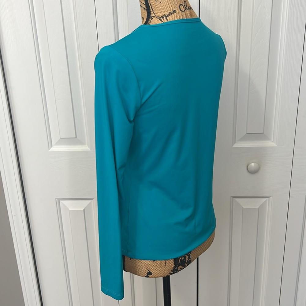 LL Bean Turquoise Rash Guard - Picture 5 of 10